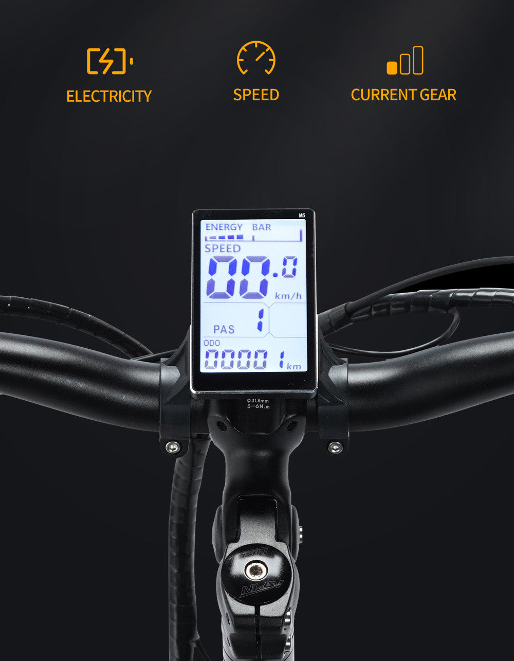 Skládací elektrokolo Ridstar H20, motor 1000 W, baterie 48 V 15 Ah, tlusté pneumatiky 20 x 4,0 palce, maximální rychlost 45 km/h, maximální dojezd 80 km, řazení Shimano 7 rychlostí, dvojité kotoučové brzdy, dvojité hydraulické odpružení vpředu a vzadu.