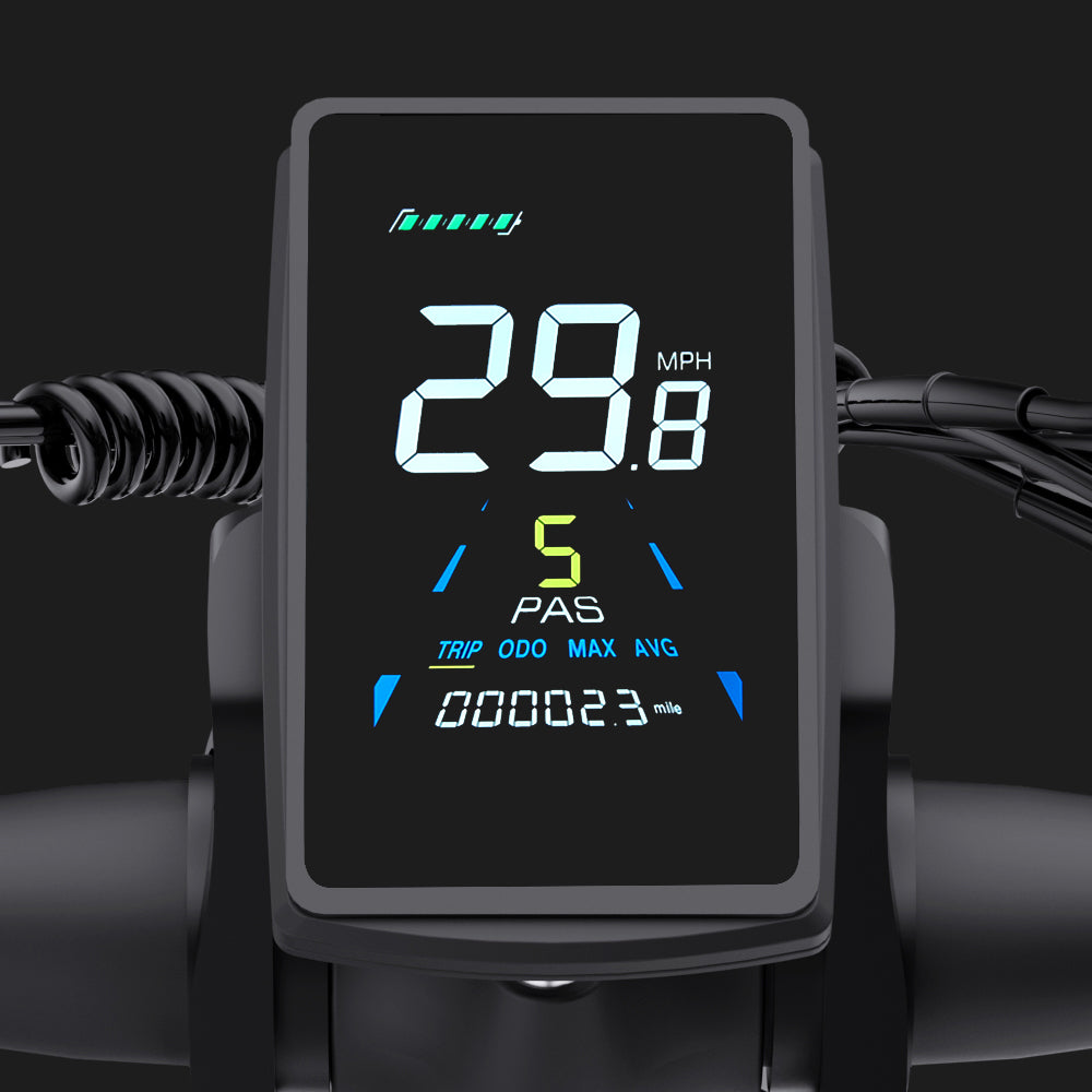 Elektrokolo Ridstar H20 Pro, motor 1000 W*2, baterie 48 V 23 Ah, tlusté pneumatiky 20*4 palce, maximální rychlost 49 km/h, dojezd 112 km, hydraulické kotoučové brzdy, přední a zadní tlumič, řazení Shimano 7 rychlostí