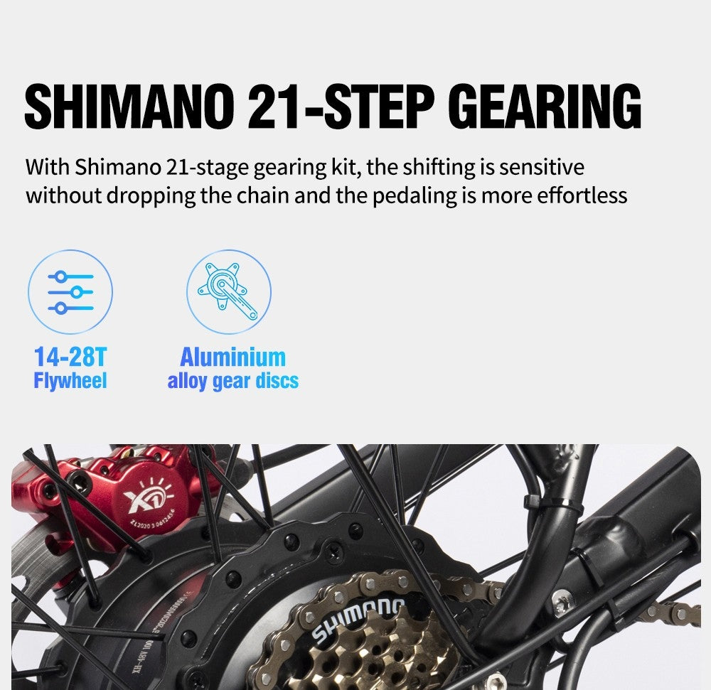 Elektrické kolo Ridstar H26 Pro, 26*4,0 palce terénní tlusté pneumatiky, motor 1000 W, baterie 48 V 20 Ah, maximální rychlost 58 km/h, maximální dojezd 120 km, olejová brzda