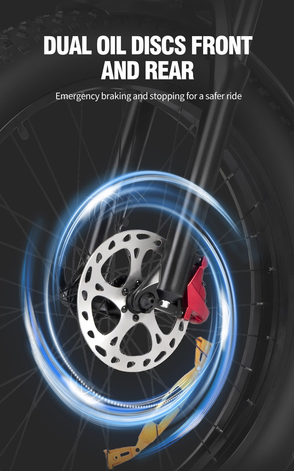 Elektrické kolo Ridstar H26 Pro, 26*4,0 palce terénní tlusté pneumatiky, motor 1000 W, baterie 48 V 20 Ah, maximální rychlost 58 km/h, maximální dojezd 120 km, olejová brzda