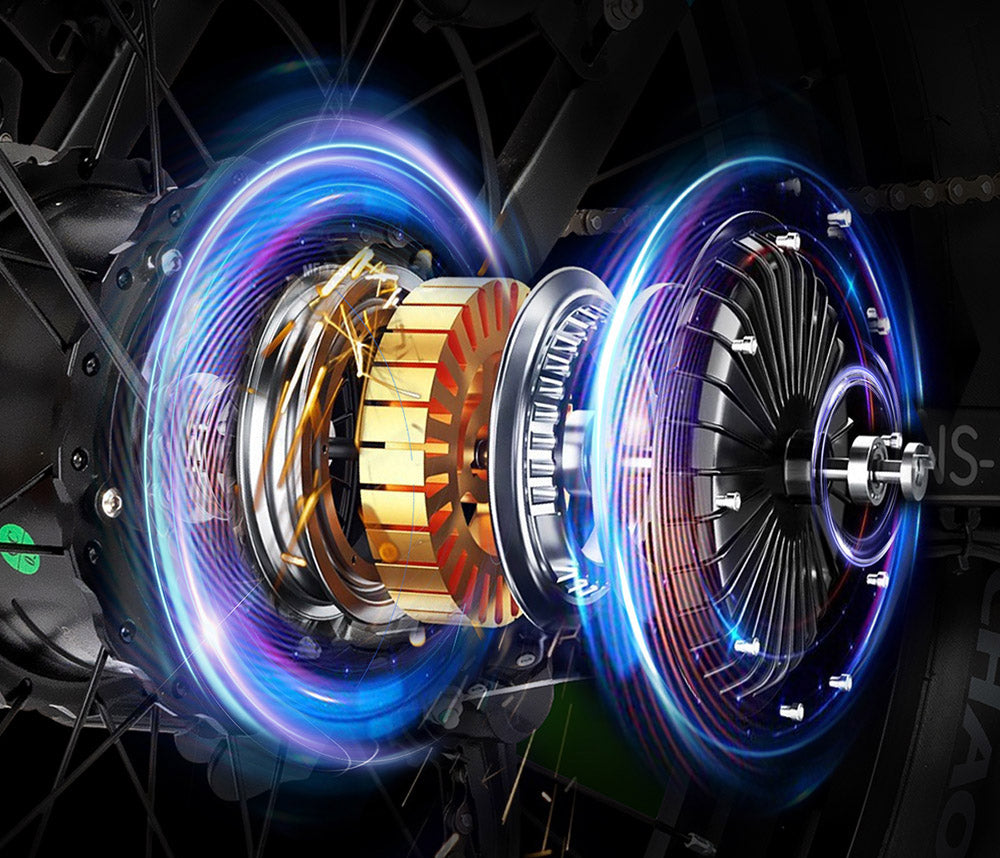 Elektrokolo Ridstar MN26, motor 750 W, tlusté pneumatiky 26*4,0', baterie 48 V 20 Ah, maximální rychlost 58 km/h, maximální dojezd 90 km, řazení Shimano 7 rychlostí, mechanická kotoučová brzda