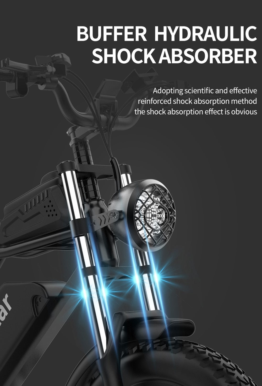 Elektrokolo Ridstar Q20, bezkartáčový motor 1000 W, tlusté pneumatiky 20*4 palce, 48 V, 20 Ah, vyměnitelná baterie, maximální rychlost 48 km/h, dojezd 120 km, hydraulická kotoučová brzda