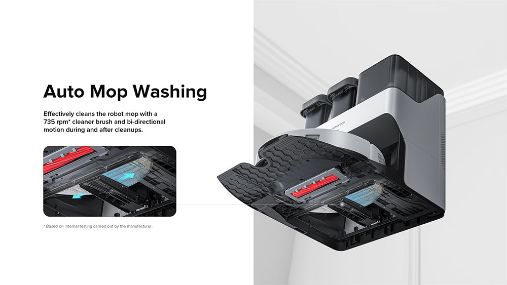 Robotický vysavač Roborock S7 Max Ultra, sací výkon 5500 Pa, automatické sušení, samočištění a vyprazdňování, vytírání VibraRise, reaktivní technologie vyhýbání se překážkám, rychlé a mimošpičkové nabíjení - bílý