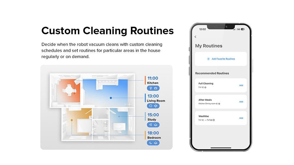 Robotický vysavač Roborock S8, 6000Pa, extrémní sací výkon, dvojitý válečkový kartáč, 3D strukturované světlo, vyhýbání se překážkám, sonická vibrace, mopování, automatické zvedání mopu, baterie 5200mAh, doba provozu 180 minut, 3D mapa, 400ml nádoba na prach, ovládání pomocí aplikace - černý (upgrade z Roborock S7)