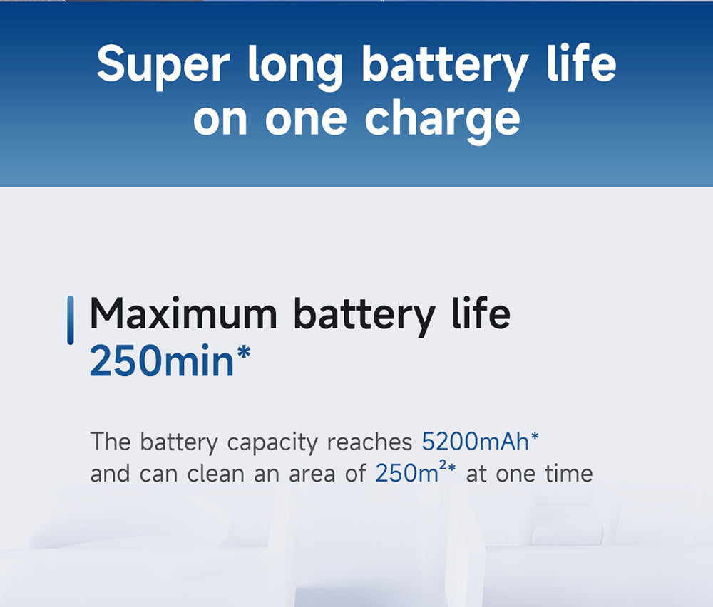 Robotický vysavač ROIDMI EVE MAX se samovyprazdňovací stanicí, maximálním sacím výkonem 5000 Pa, funkcí mopování, 3l prachovým sáčkem, maximální dobou provozu 250 minut, navigací LiDAR, mapováním více podlaží, ovládáním aplikací a hlasem
