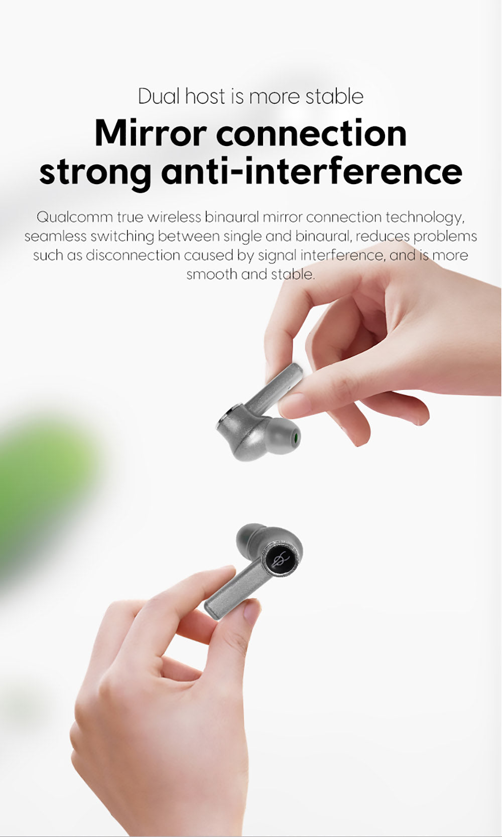 Bezdrátová sluchátka Sabbat E18 TWS s Bluetooth 5.2, hudbou a hraním – černá