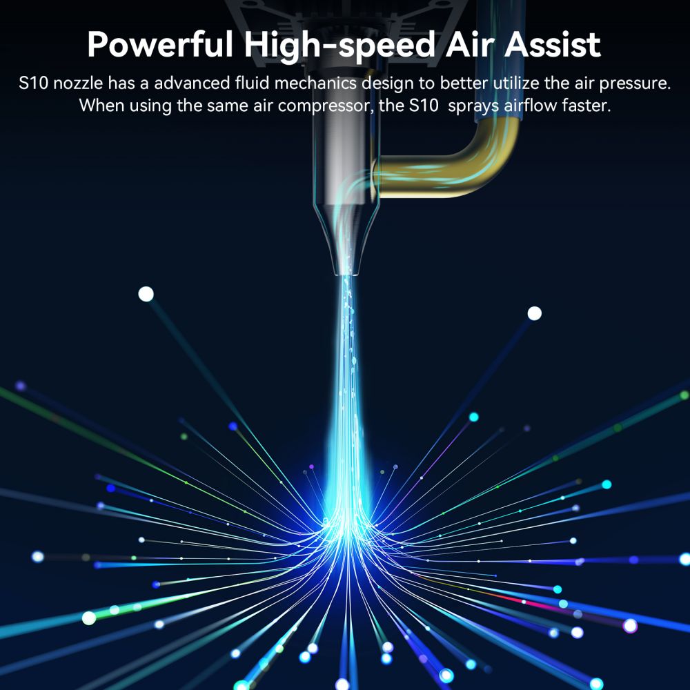 Sada laserových modulů SCULPFUN S10 10W s pevnou zaostřovací hlavou pro laserový gravírovací a řezací stroj s ultrajemným stlačeným bodem 0,08 mm