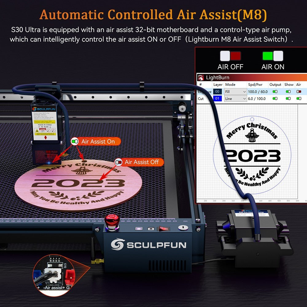 Laserová řezačka SCULPFUN S30 Ultra 22W