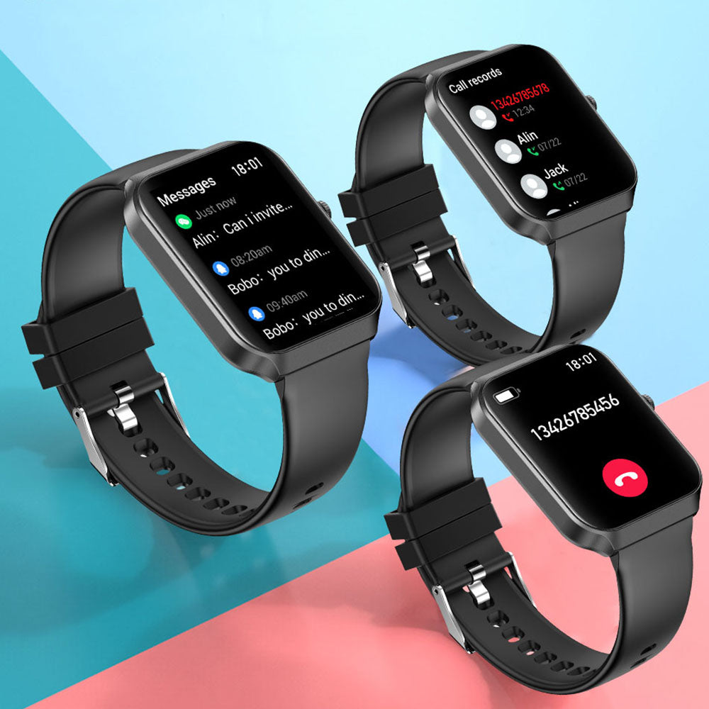 Chytré hodinky NX25, 1,83palcový HD displej, volání přes Bluetooth, monitorování srdeční frekvence, měření kyslíku v krvi během spánku, více sportovních režimů