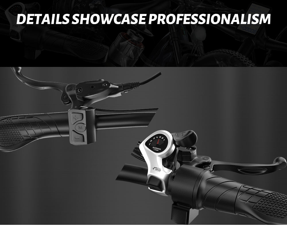 Shengmilo MX05 26palcové horské elektrokolo s tlustými pneumatikami, motor Bafang 500 W, maximální rychlost 42 km/h, baterie 48 V 15 Ah, dojezd 60 km, dvojité olejové kotoučové brzdy