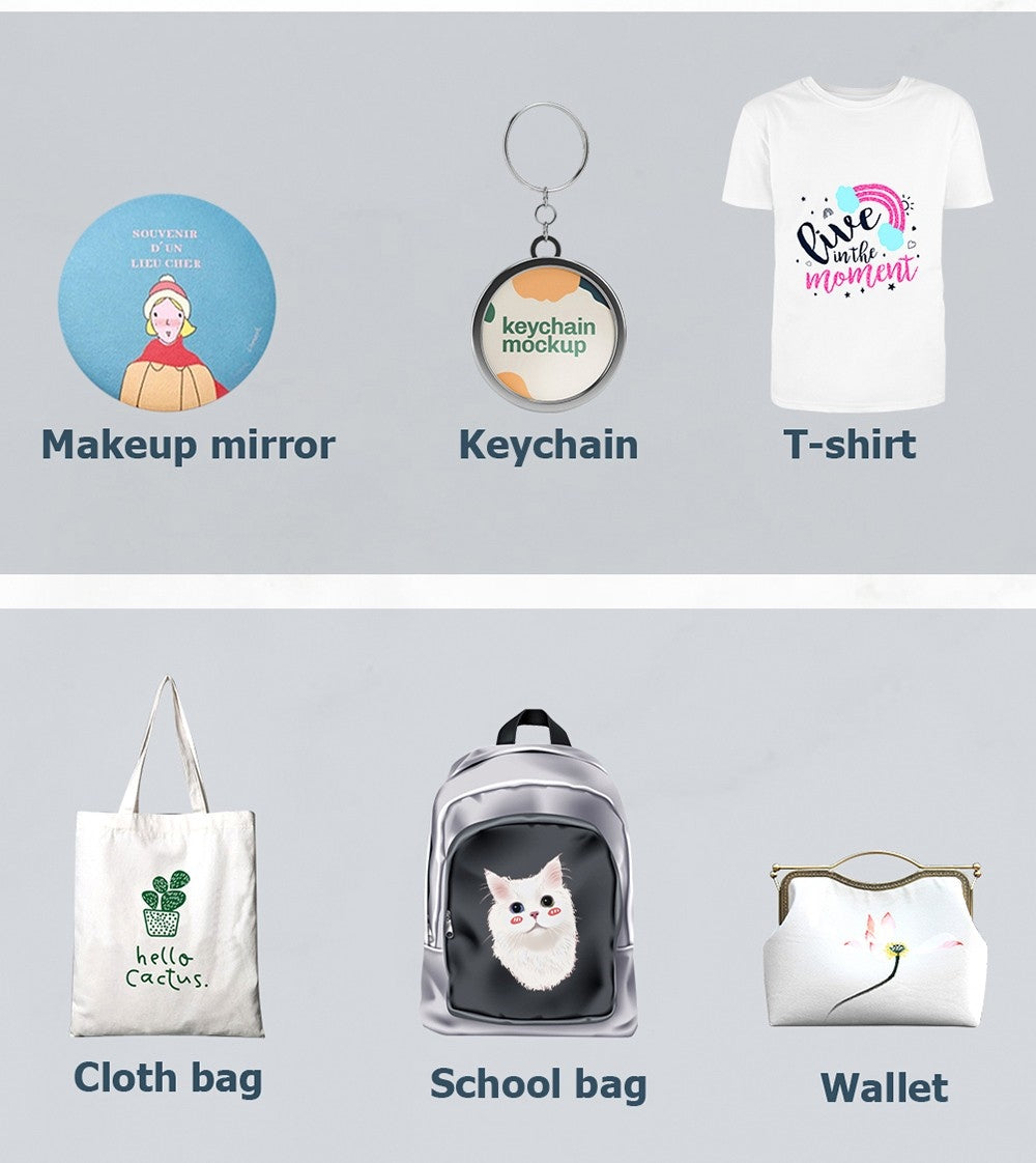 SHUOHAO SH06 6 v 1 tepelný lis, 11,4*15 palců, na čepice/tašky/podložky pod myš/pouzdra na telefon/polštáře/hrnky/talíře/podtácky/trička