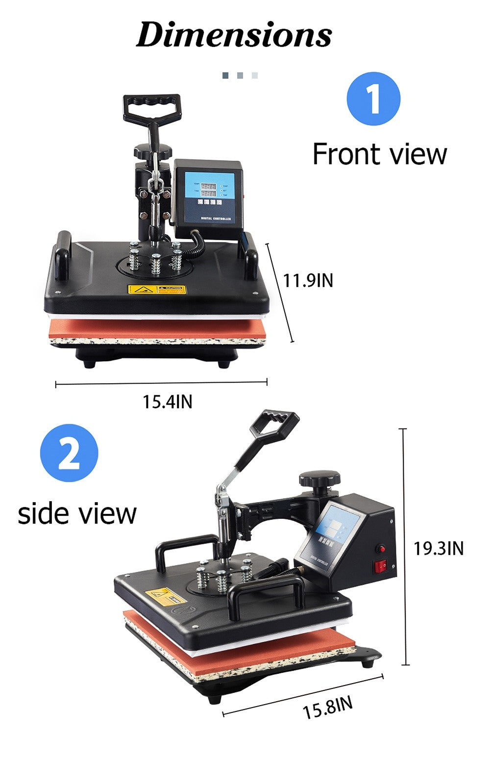 SHUOHAO SH06 6 v 1 tepelný lis, 11,4*15 palců, na čepice/tašky/podložky pod myš/pouzdra na telefon/polštáře/hrnky/talíře/podtácky/trička