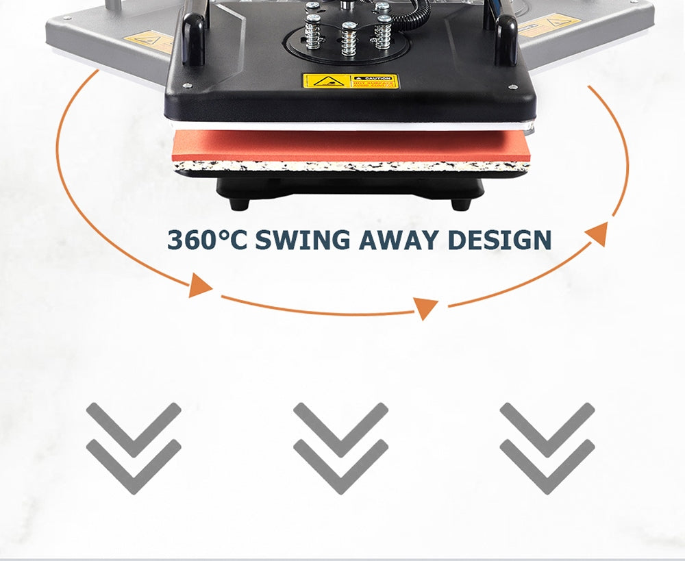 SHUOHAO SH06 6 v 1 tepelný lis, 11,4*15 palců, na čepice/tašky/podložky pod myš/pouzdra na telefon/polštáře/hrnky/talíře/podtácky/trička