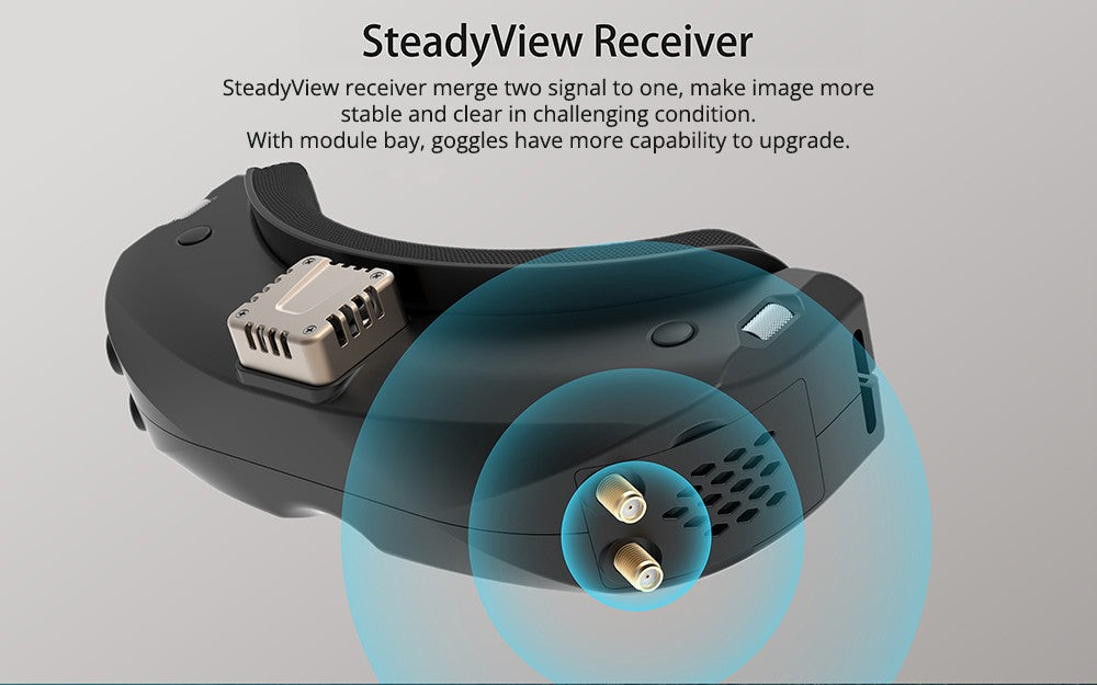 Skyzone SKY04O OLED FPV brýle s rozlišením 1024x768 a přijímačem SteadyView 5,8 GHz