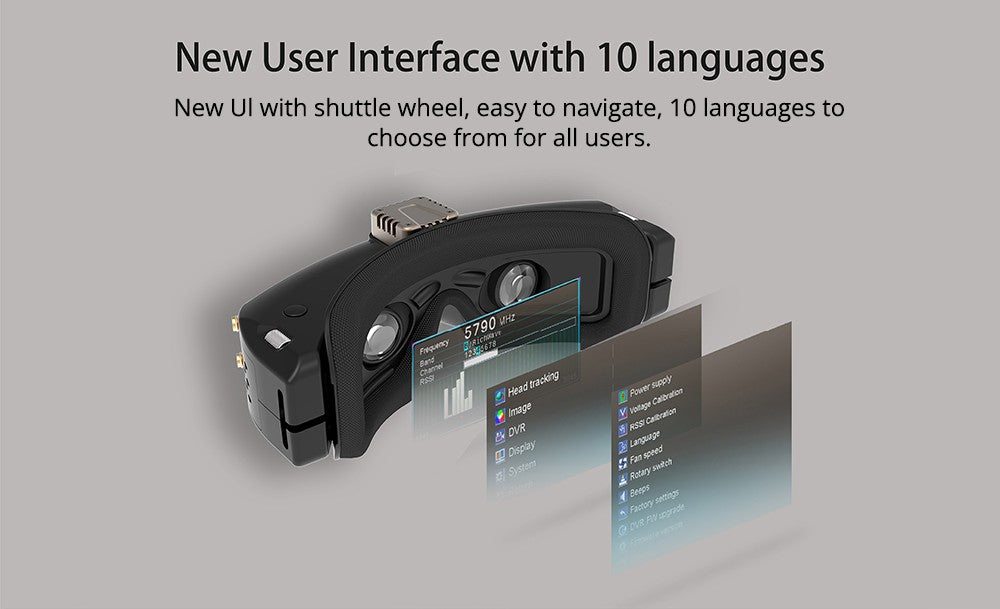 Skyzone SKY04O OLED FPV brýle s rozlišením 1024x768 a přijímačem SteadyView 5,8 GHz