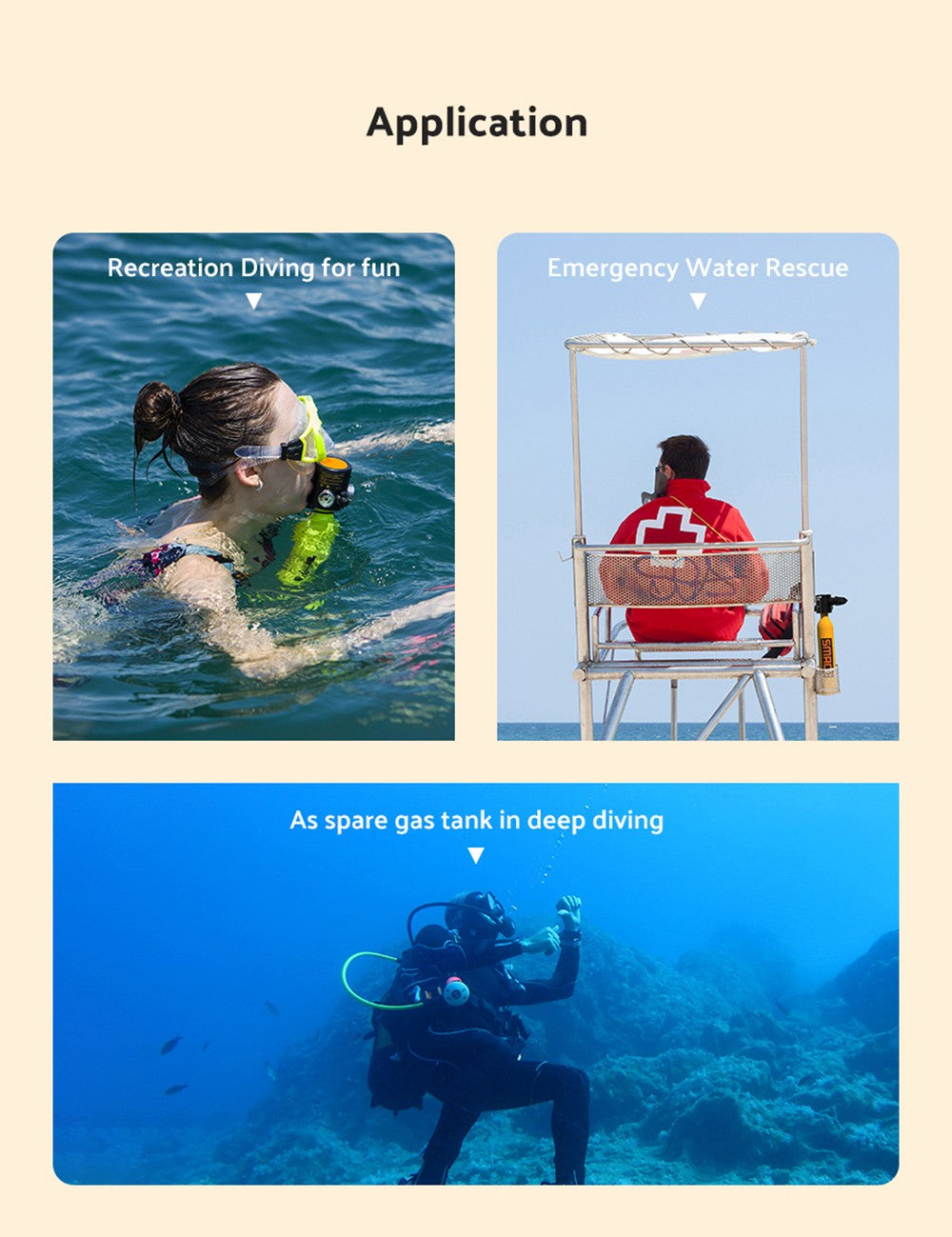 Potápěčská lahev SMACO S500 0,7 l mini - černá