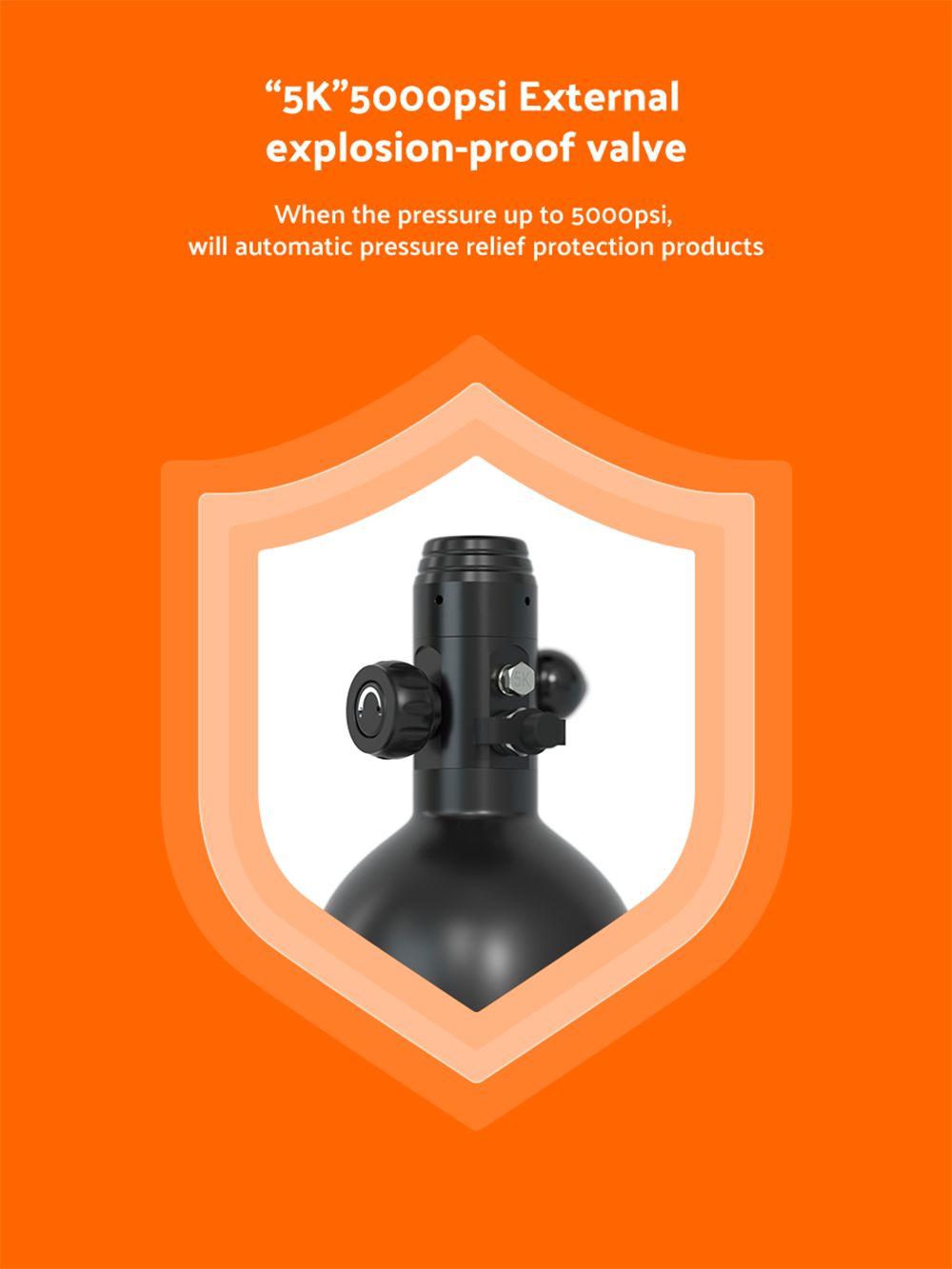 Potápěčská lahev SMACO S700 Plus 2L - černá