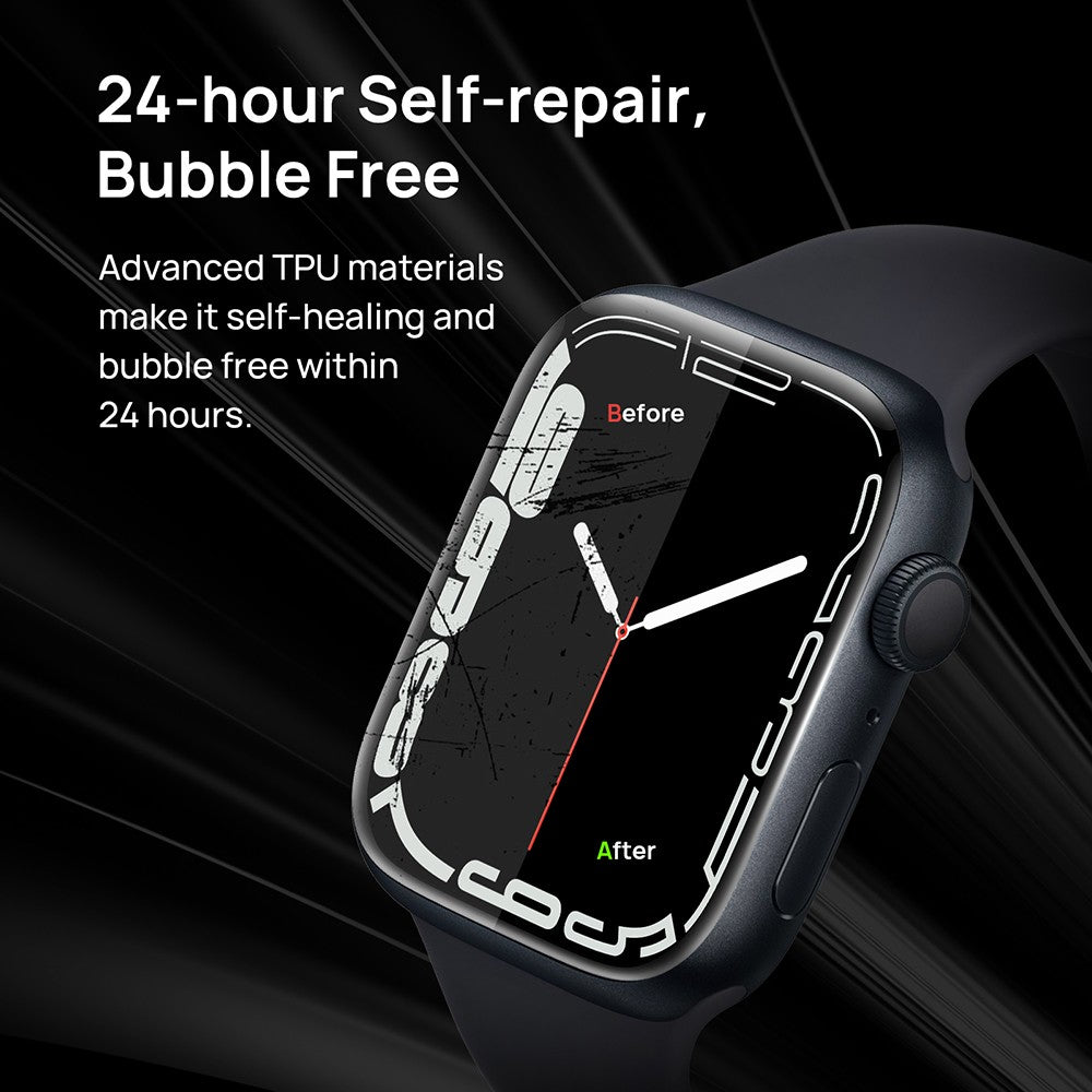 Ochranné fólie SODI SP04 pro Apple Watch S9/S8/S7 (45 mm) - balení 8 kusů