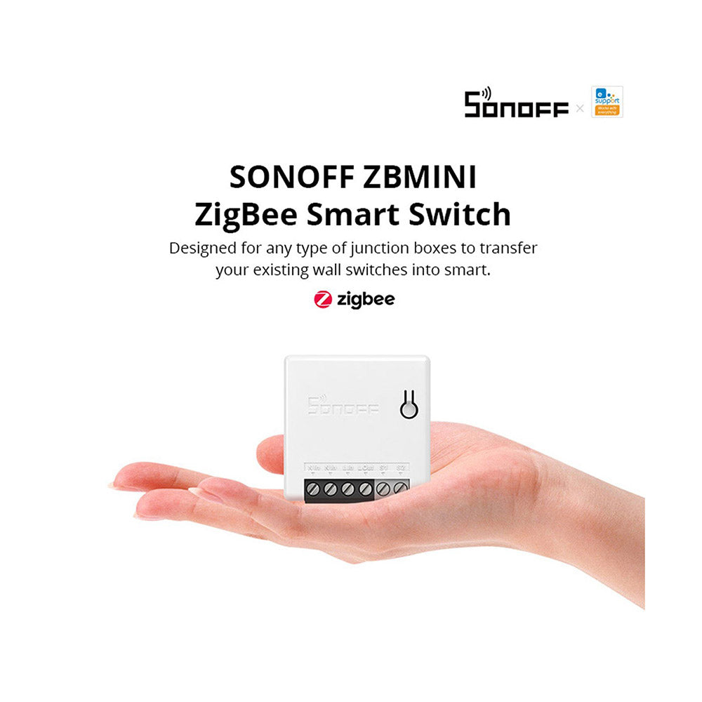 SONOFF ZBMINI Zigbee obousměrný chytrý přepínač kompatibilní s Google Home/Nest IFTTT a Alexou