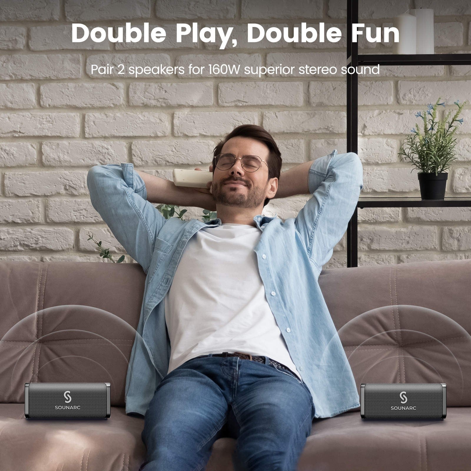 Bluetooth reproduktor SOUNARC M1 s duálním mikrofonem