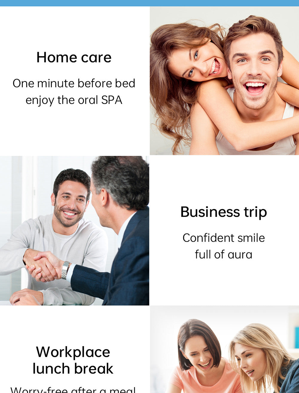 SUNUO C3 PRO Inteligentní vizuální ústní irigátor Zubní myčka s UV sterilizací, 5MP HD kamerou, WiFi připojením, vodotěsností IPX7 - bílá