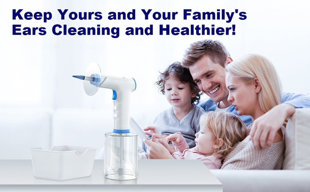 SUNUO W30 Chytrý neviditelný čistič uší, láhev na vodu 500 ml, 4 režimy, baterie 2000 mAh, 360stupňové vyplachování