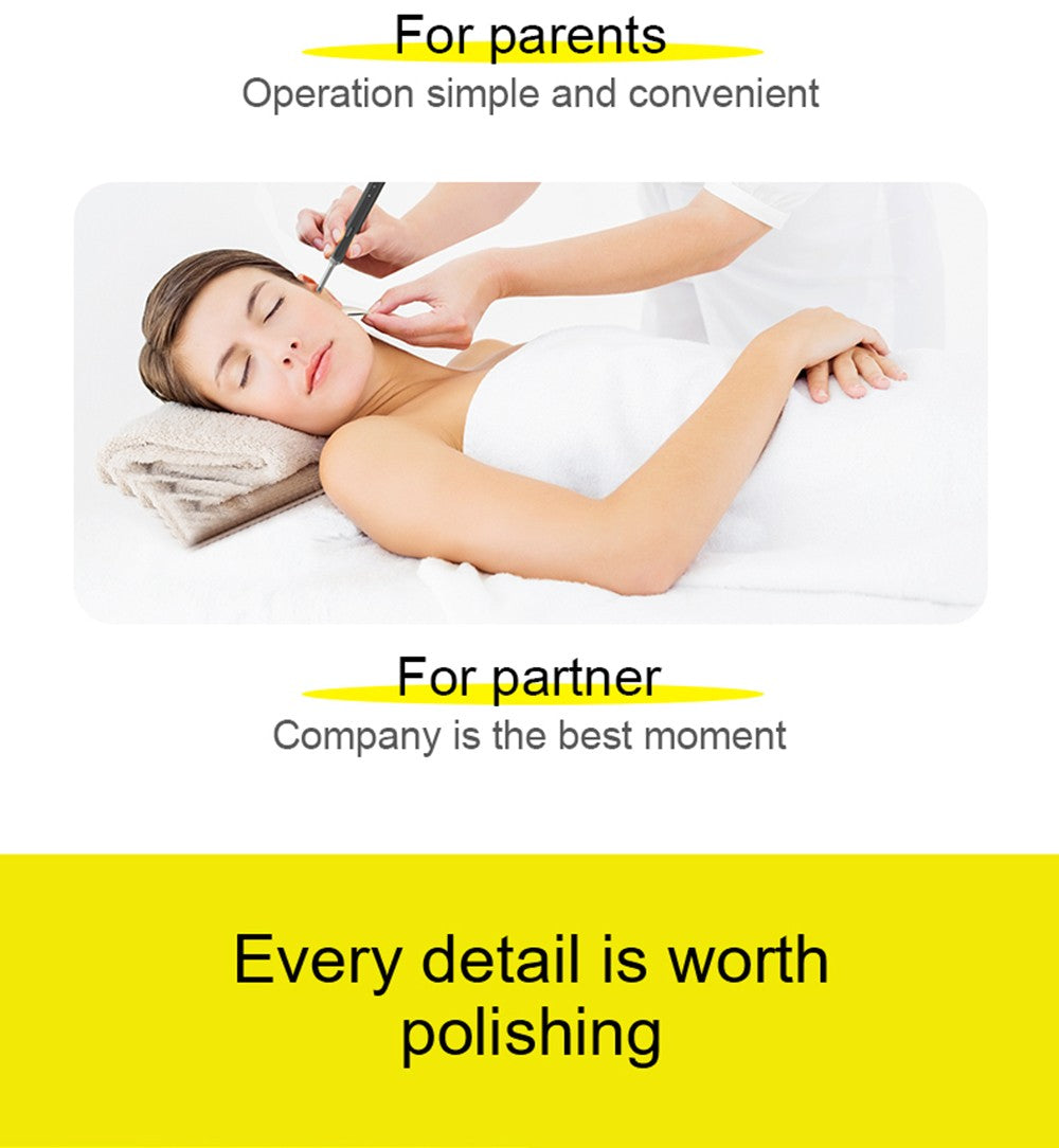 SUNUO X8 Chytrý vizuální čistič uší, odstraňování akné, 5MP HD kamera, 6osý gyroskop, silikonové nástavce do uší, WiFi připojení