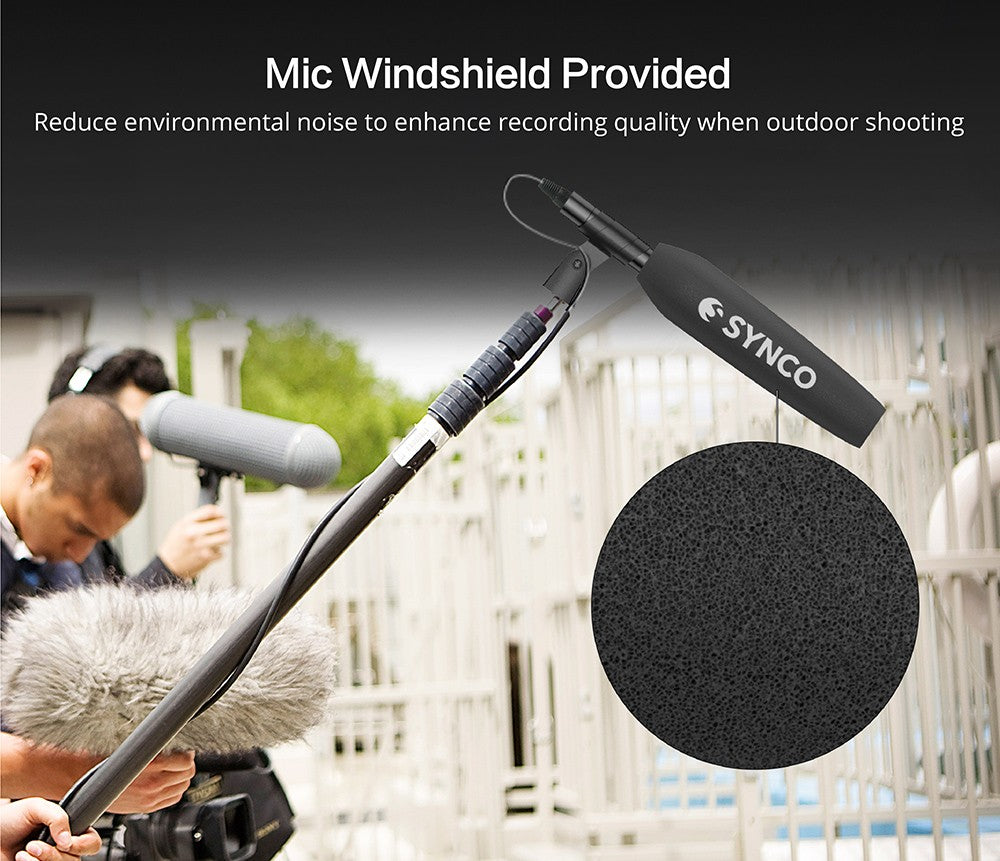 SYNCO D2 hyperkardioidní shotgun mikrofon