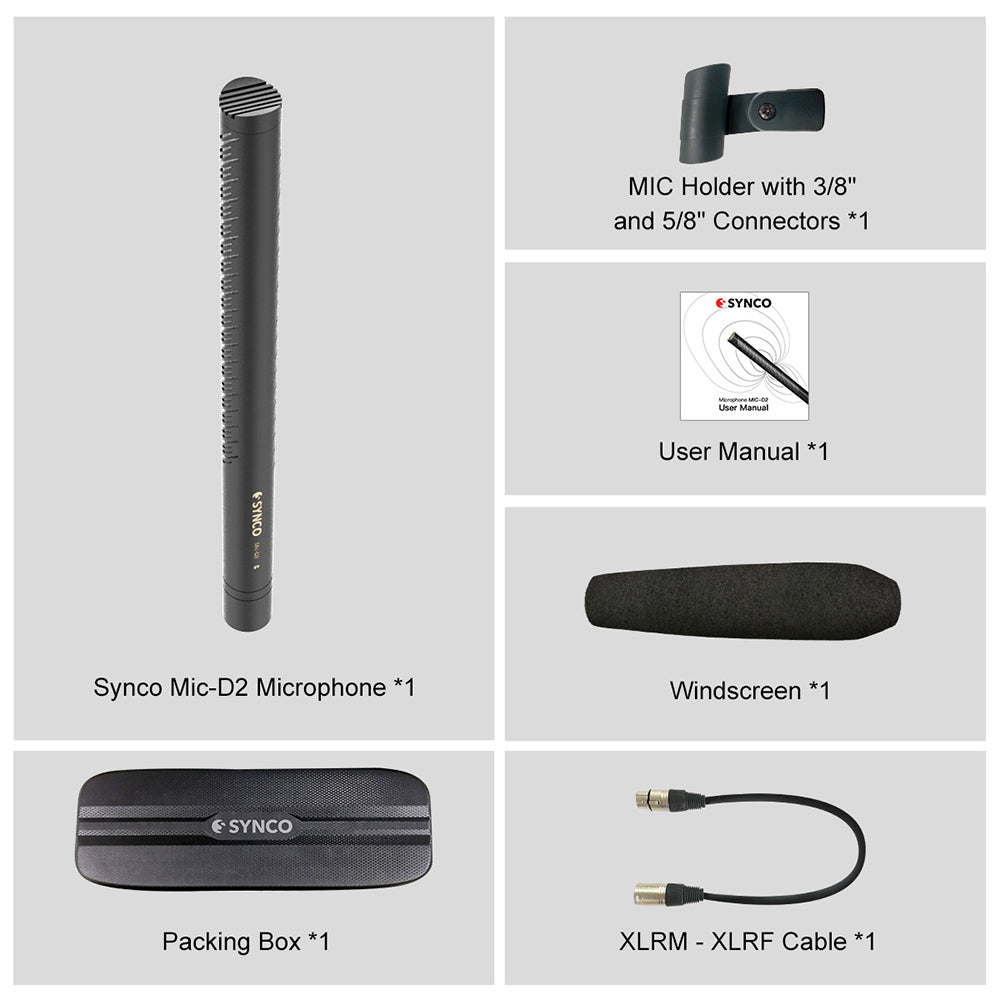 SYNCO D2 hyperkardioidní shotgun mikrofon