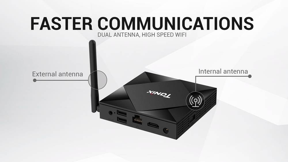 TV box TANIX TX6S s Androidem 10.0, AllWinner H616, 4 GB DDR3 RAM, 64 GB eMMC ROM, 2.4/5.8G, duální WiFi, 100 Mbps LAN, USB 2.0