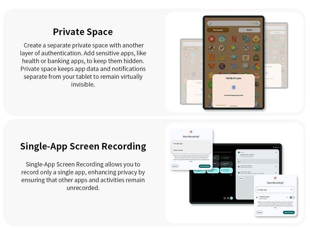 Tablet Teclast P30 10,1 palce, Android 15, 4 GB RAM 64 GB ROM, 5MP AI duální fotoaparát, rozlišení 1280x800, Qcta-Core, baterie 6000 mAh, Type-C/GMS/WiFi/Bluetooth/3,5mm Jack
