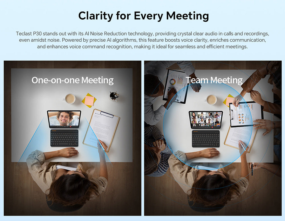 Tablet Teclast P30 10,1 palce, Android 15, 4 GB RAM 64 GB ROM, 5MP AI duální fotoaparát, rozlišení 1280x800, Qcta-Core, baterie 6000 mAh, Type-C/GMS/WiFi/Bluetooth/3,5mm Jack