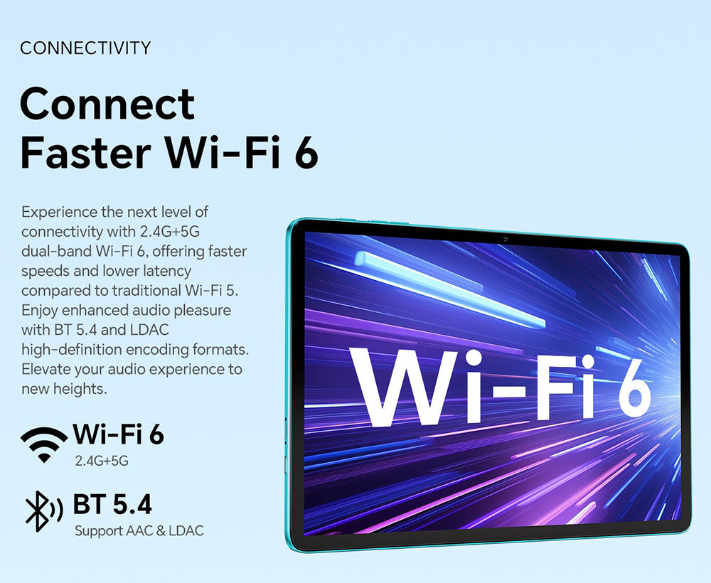 Tablet Teclast P30 10,1 palce, Android 15, 4 GB RAM 64 GB ROM, 5MP AI duální fotoaparát, rozlišení 1280x800, Qcta-Core, baterie 6000 mAh, Type-C/GMS/WiFi/Bluetooth/3,5mm Jack