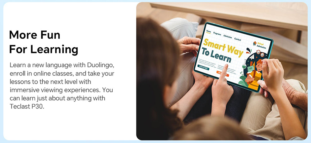 Tablet Teclast P30 10,1 palce, Android 15, 4 GB RAM 64 GB ROM, 5MP AI duální fotoaparát, rozlišení 1280x800, Qcta-Core, baterie 6000 mAh, Type-C/GMS/WiFi/Bluetooth/3,5mm Jack