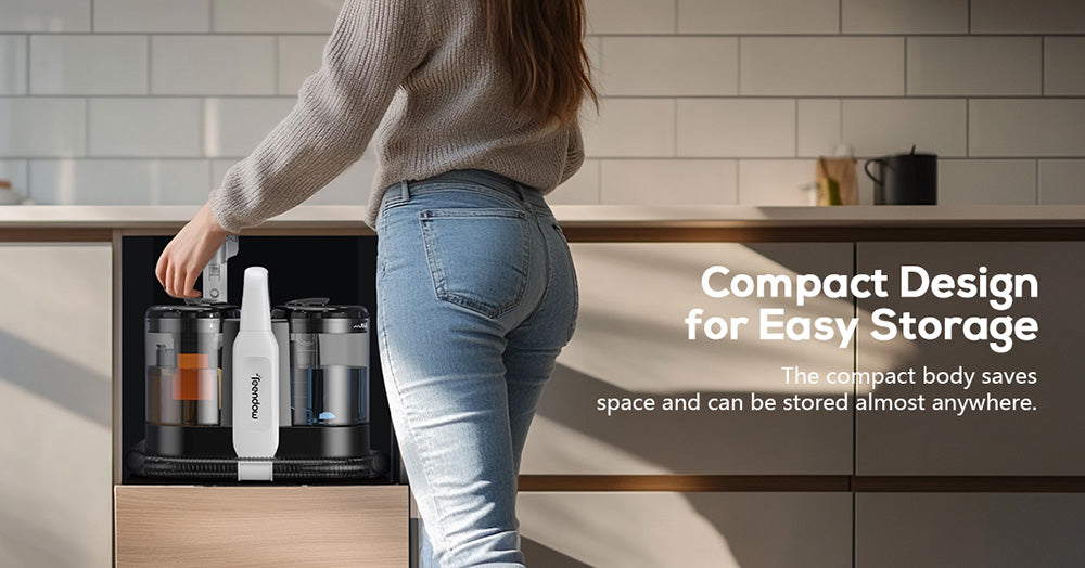 Vysavač na koberce Teendow C5, výkonný sací tlak 11 kPa, nízká hlučnost ≤80 dB, velká nádrž na vodu o objemu 1500 ml