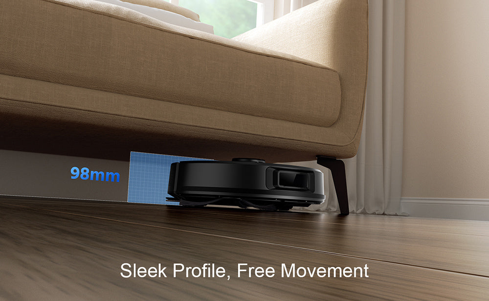 Robotický vysavač a mop Teendow D10S MAX 2 v 1 s automatickým vyprazdňováním, výkonným sacím tlakem 4500 Pa a inteligentním mapováním