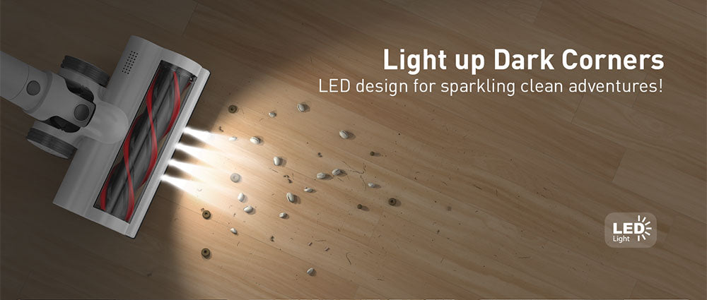 Bezdrátový vysavač Teendow P11 Pro, výkonný sací výkon 126 000 Pa, doba provozu 30 minut, baterie 2200 mAh, objem prachu 450 ml, tichý provoz ≤75 dB, ideální pro úklid domácích chlupů a domácnosti, bílý