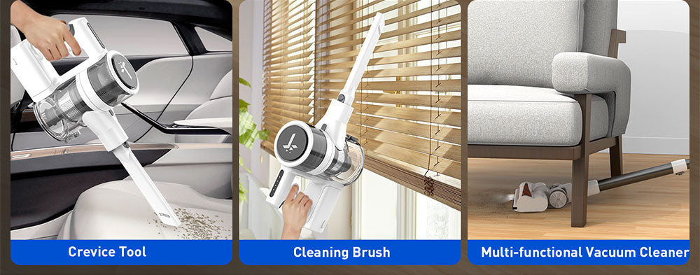 Bezdrátový vysavač Teendow P11 Pro, výkonný sací výkon 126 000 Pa, doba provozu 30 minut, baterie 2200 mAh, objem prachu 450 ml, tichý provoz ≤75 dB, ideální pro úklid domácích chlupů a domácnosti, bílý