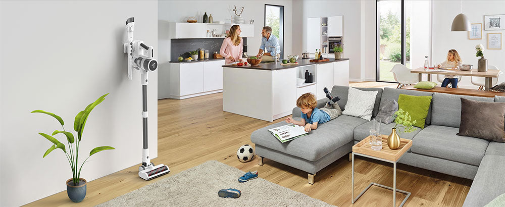 Bezdrátový vysavač Teendow P11 Pro, výkonný sací výkon 126 000 Pa, doba provozu 30 minut, baterie 2200 mAh, objem prachu 450 ml, tichý provoz ≤75 dB, ideální pro úklid domácích chlupů a domácnosti, bílý