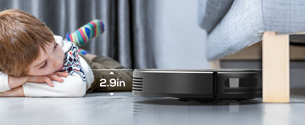 Robotický vysavač a mop Teendow T7S, výkonný sací výkon 2000 Pa, nádrž na vodu o objemu 230 ml, chytrá aplikace a hlasové ovládání, doba provozu 100 minut, samonabíjení, 4 režimy úklidu, obcházení překážek, ideální pro majitele domácích mazlíčků