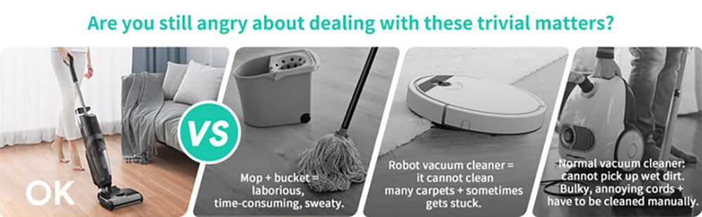 Bezdrátový mokro-suchý vysavač Tesvor R5 Pro, sací výkon 13000 Pa, samočištění, nádržka na vodu 900 ml, inteligentní senzor nečistot, maximální doba provozu 45 minut, baterie 3800 mAh, hlasové ovládání, LED displej