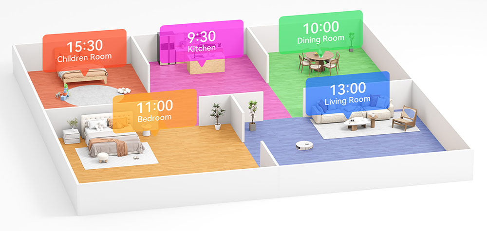 Robotický vysavač Tesvor S8 Pro 2 v 1 s funkcí stírání, sacím tlakem 6000 Pa, navigací LiDAR, dobou provozu 240 minut, ovládáním pomocí aplikace/Alexy