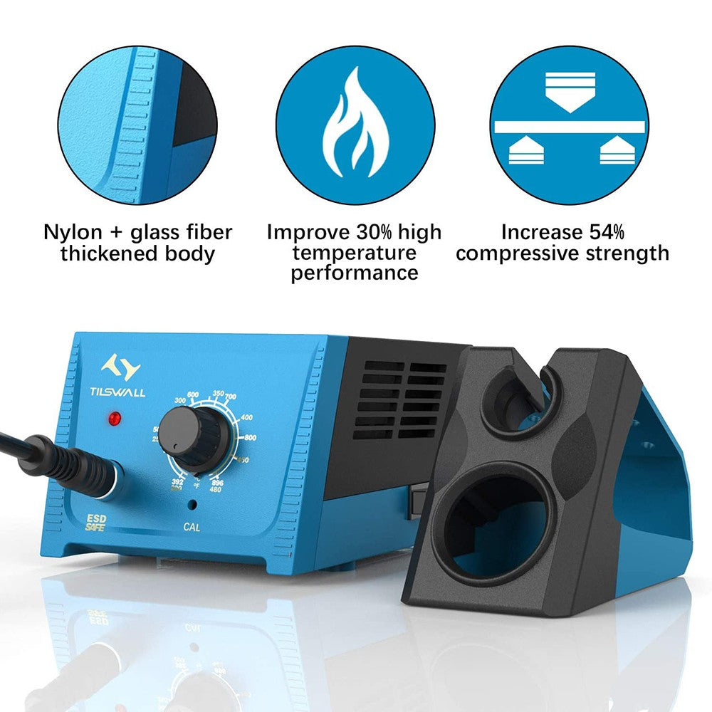 Pájecí stanice Tilswall RJ969 65W, 5 pájecích hrotů, inteligentní regulace teploty (180 °C - 360 °C), antistatická, ESD Safe