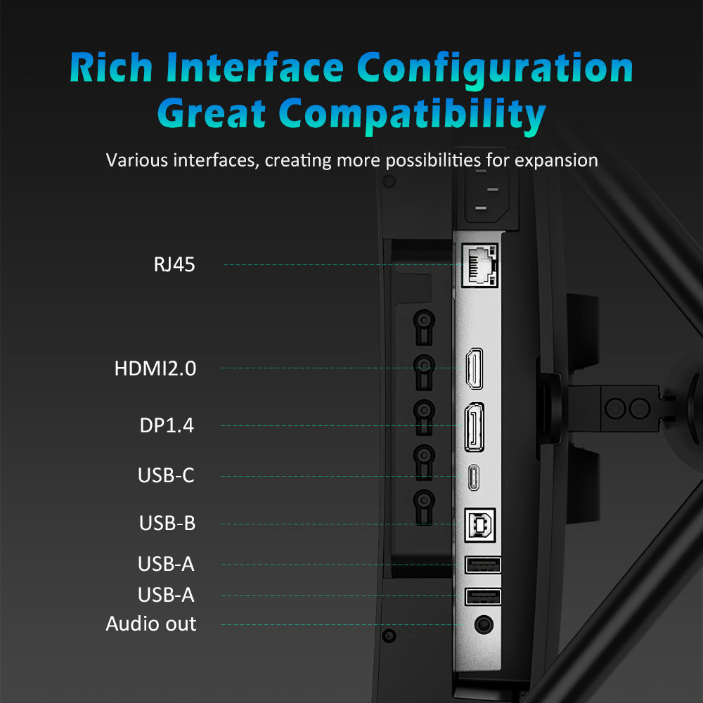 Herní monitor TITAN ARMY C49SHC 49 palců, 3840*1080 CSOT HVA panel, nadměrně velká zakřivená obrazovka 32:9, vysoká obnovovací frekvence 144 Hz, inteligentní rozdělená obrazovka PIP/PBP, adaptivní synchronizace, 1*HDMI 2.0, 1*DP 1.4, 1*USB-C s plnými funkcemi, 1*USB-B, 2*USB-A, zpětné nabíjení 65 W