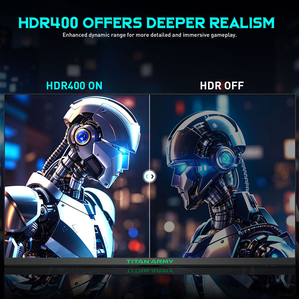 Herní monitor TITAN ARMY P32A2S2, 2560 x 1440 QHD FAST IPS panel, obnovovací frekvence 240 Hz, HDR400, 1ms GTG, režim GamePlus, adaptivní synchronizace, rozdělená obrazovka PIP/PBP, 2*HDMI 2.1 2*DP 1.4, podsvícení pro e-sporty, nastavitelný stojan