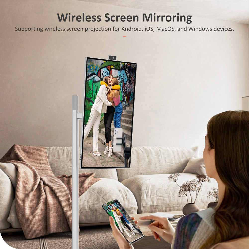 Přenosná chytrá obrazovka Titan Army V32D4U Pro Flat 16:9 VA UHD 76Hz s výkonným čipsetem a několika režimy připojení