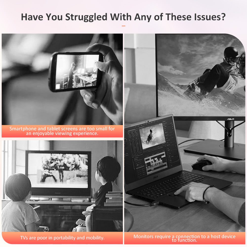 Přenosná chytrá obrazovka Titan Army V32D4U Pro Flat 16:9 VA UHD 76Hz s výkonným čipsetem a několika režimy připojení