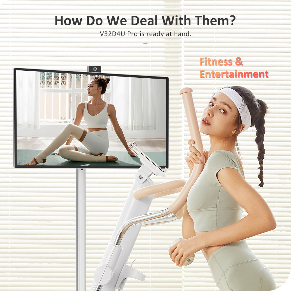 Přenosná chytrá obrazovka Titan Army V32D4U Pro Flat 16:9 VA UHD 76Hz s výkonným čipsetem a několika režimy připojení