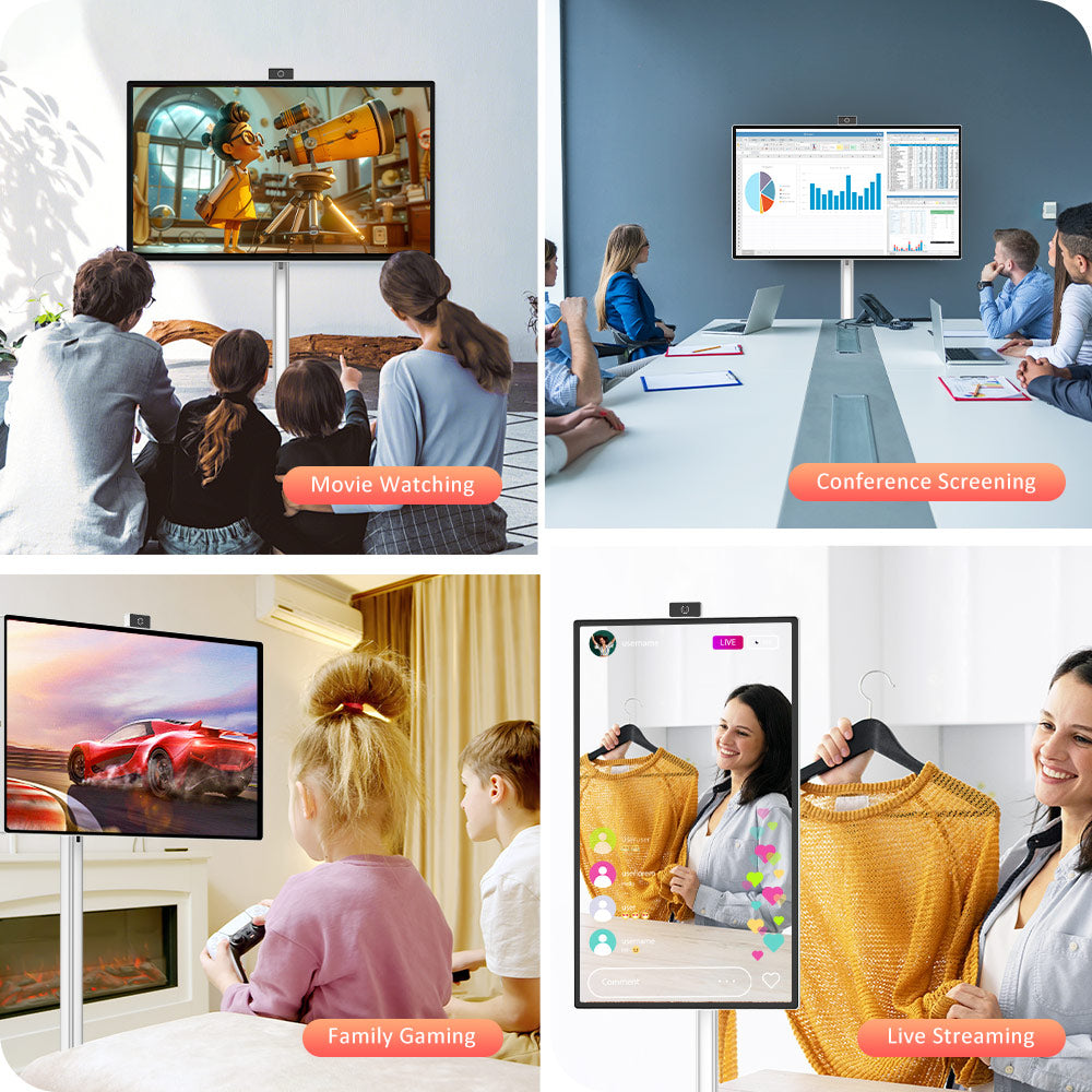 Přenosná chytrá obrazovka Titan Army V32D4U Pro Flat 16:9 VA UHD 76Hz s výkonným čipsetem a několika režimy připojení