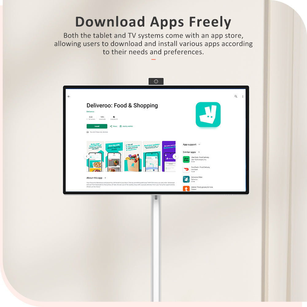 Přenosná chytrá obrazovka Titan Army V32D4U Pro Flat 16:9 VA UHD 76Hz s výkonným čipsetem a několika režimy připojení